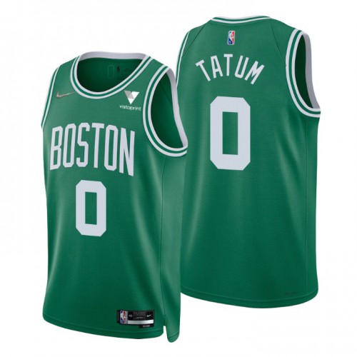Nike Boston Celtics #0 Jayson Tatum Green Men’s 2021-22 NBA 75th Anniversary Diamond Swingman Jersey – Icon Edition Men’s