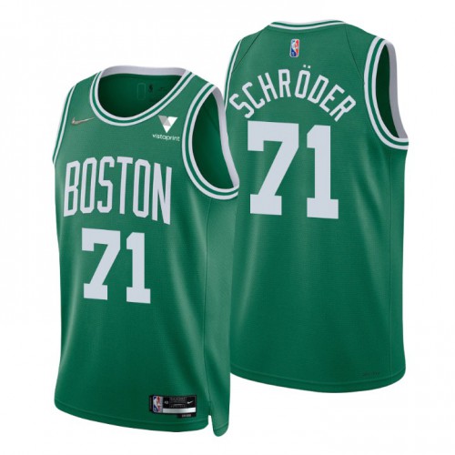 Nike Boston Celtics #71 Dennis Schroder Green Men’s 2021-22 NBA 75th Anniversary Diamond Swingman Jersey – Icon Edition Men’s