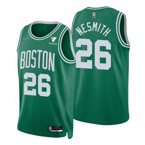 Nike Boston Celtics #26 Aaron Nesmith Green Men’s 2021-22 NBA 75th Anniversary Diamond Swingman Jersey – Icon Edition Men’s