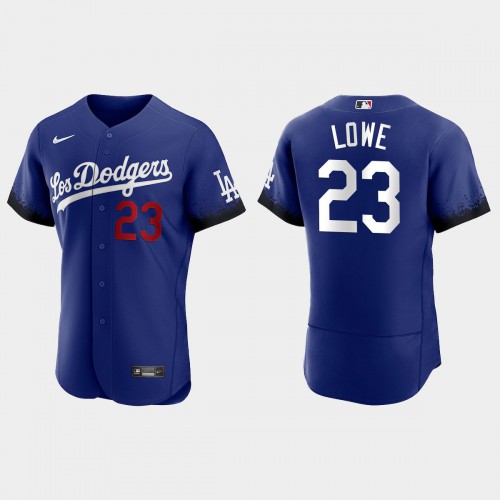 Los Angeles Los Angeles Dodgers #23 Derek Lowe Nike Men’s 2021 City Connect Authentic MLB Jersey Royal Men’s
