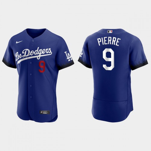 Los Angeles Los Angeles Dodgers #9 Juan Pierre Nike Men’s 2021 City Connect Authentic MLB Jersey Royal Men’s