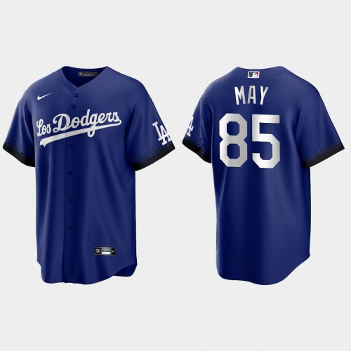 Los Angeles Los Angeles Dodgers #85 Dustin May Nike Men’s 2021 City Connect Game MLB Jersey Royal Men’s