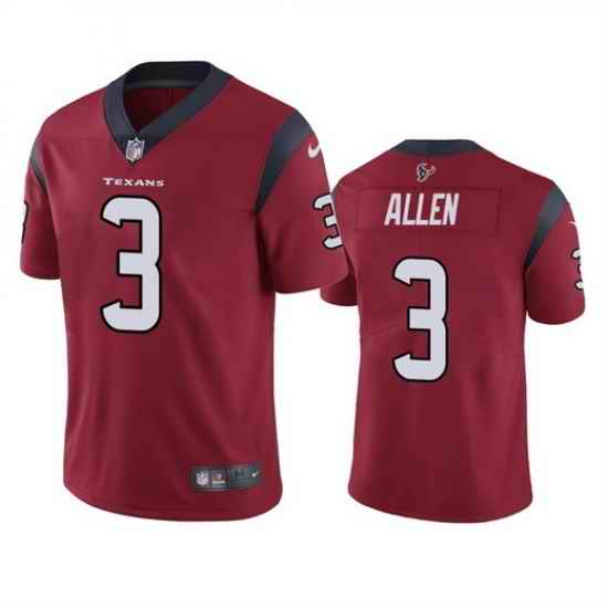 Men Houston Texans #3 Kyle Allen Red Vapor Untouchable Limited Stitched Jersey