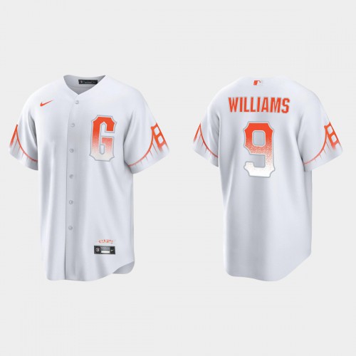 San Francisco San Francisco Giants #9 Matt Williams Men’s 2021 City Connect White Fan’s Version Jersey Men’s