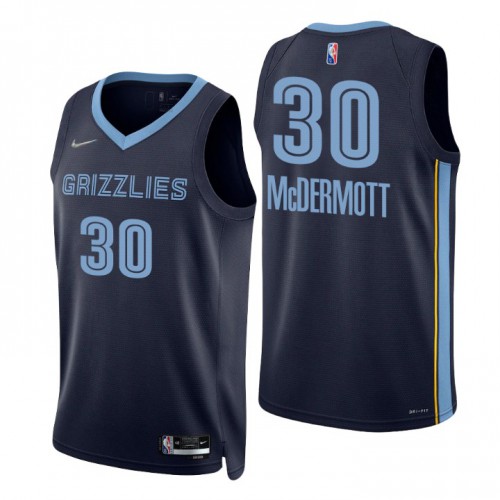 Nike Memphis Grizzlies #30 Sean Mcdermott Navy Men’s 2021-22 NBA 75th Anniversary Diamond Swingman Jersey – Icon Edition Men’s