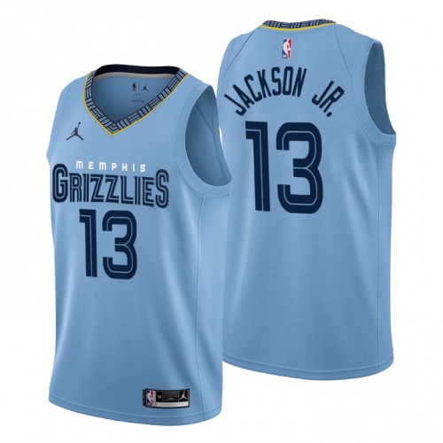 Nike Memphis Grizzlies #13 Jaren Jackson Jr. Men’s 2022-23 Statement Edition NBA Jersey – Blue Men’s
