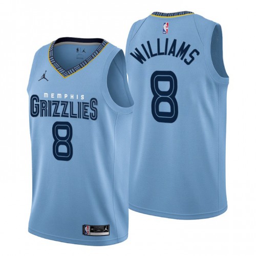 Nike Memphis Grizzlies #8 Ziaire Williams Men’s 2022-23 Statement Edition NBA Jersey – Blue Men’s