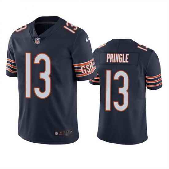 Men Chicago Bears #13 Byron Pringle Navy Vapor Untouchable Limited Stitched Football Jersey