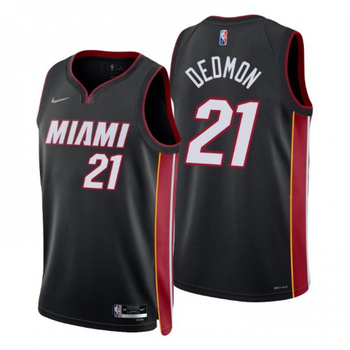 Nike Miami Heat #21 Dewayne Dedmon Black Men’s 2021-22 NBA 75th Anniversary Diamond Swingman Jersey – Icon Edition Men’s