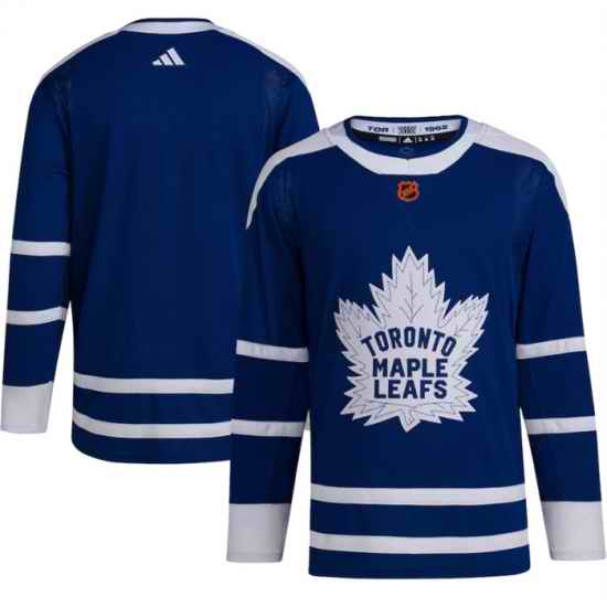 Men Toronto Maple Leafs Black Blank Blue 2022 #23 Reverse Retro Stitched Jersey