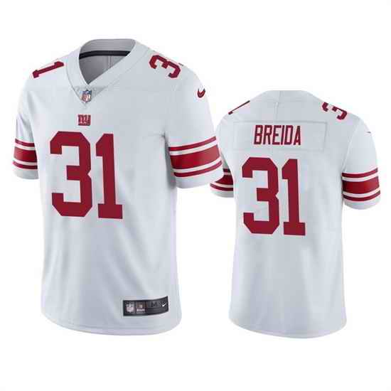 Men New York Giants #31 Matt Breida White Vapor Untouchable Limited Stitched Jersey