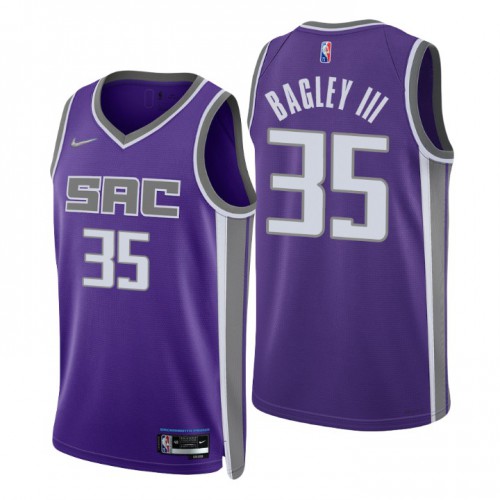 Nike Sacramento Kings #35 Marvin Bagley III Purple Men’s 2021-22 NBA 75th Anniversary Diamond Swingman Jersey – Icon Edition Men’s
