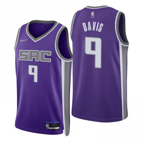 Nike Sacramento Kings #9 Terence Davis Purple Men’s 2021-22 NBA 75th Anniversary Diamond Swingman Jersey – Icon Edition Men’s