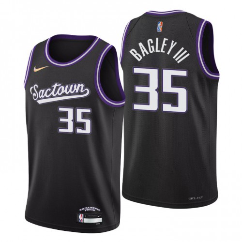 Sacramento Sacramento Kings #35 Marvin Bagley III Men’s Nike Black 2021/22 Swingman NBA Jersey – City Edition Men’s