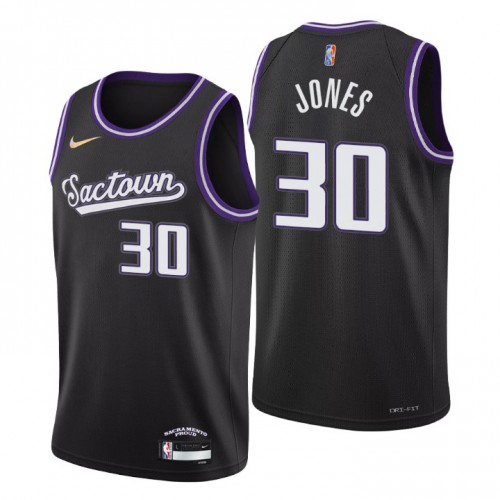 Sacramento Sacramento Kings #30 Damian Jones Men’s Nike Black 2021/22 Swingman NBA Jersey – City Edition Men’s