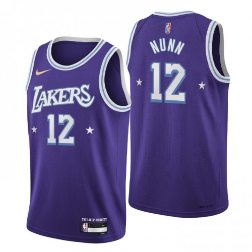 Los Angeles Los Angeles Lakers #12 Kendrick Nunn Men’s Nike Purple 2021/22 Swingman NBA Jersey – City Edition Men’s