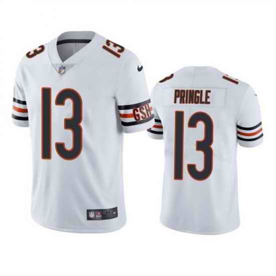 Men Chicago Bears #13 Byron Pringle White Vapor Untouchable Limited Stitched Football Jersey