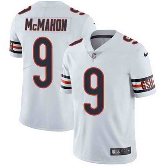Men Chicago Bears #9 Jim McMahon White Vapor Untouchable Limited Stitched Jersey