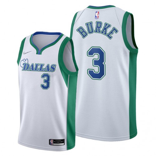 Dallas Dallas Mavericks #3 Trey Burke Men’s 2021-22 City Edition White NBA Jersey Men’s