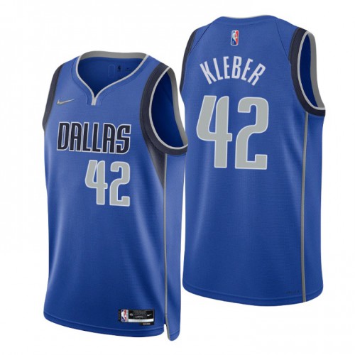 Nike Dallas Mavericks #42 Maxi Kleber Blue Men’s 2021-22 NBA 75th Anniversary Diamond Swingman Jersey – Icon Edition Men’s