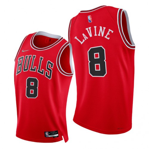 Nike Chicago Bulls #8 Zach Lavine Youth 2021-22 75th Diamond Anniversary NBA Jersey Red Youth