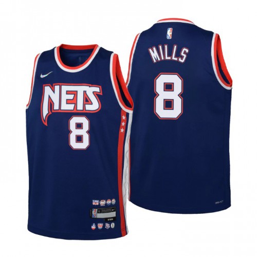 Brooklyn Brooklyn Nets #8 Patty Mills Youth Nike Navy 2021/22 Swingman Jersey – City Edition Youth