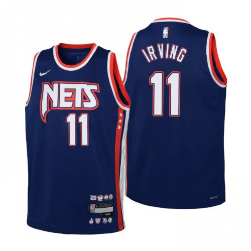 Brooklyn Brooklyn Nets #11 Kyrie Irving Youth Nike Navy 2021/22 Swingman Jersey – City Edition Youth