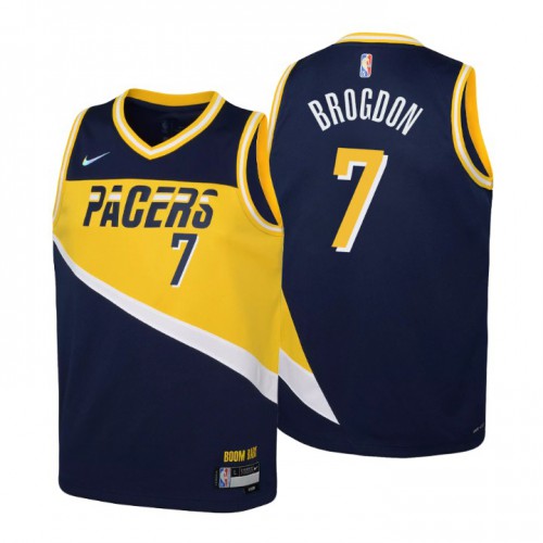 Indiana Indiana Pacers #7 Malcolm Brogdon Youth Nike Navy 2021/22 Swingman Jersey – City Edition Youth