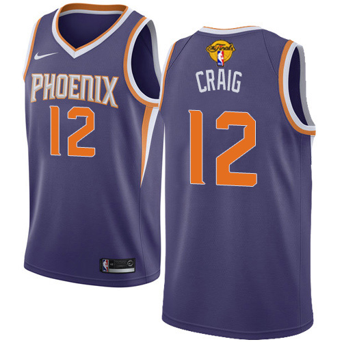 Nike Phoenix Suns #12 Torrey Craig Youth 2021 NBA Finals Bound Swingman Icon Edition Jersey Purple Youth
