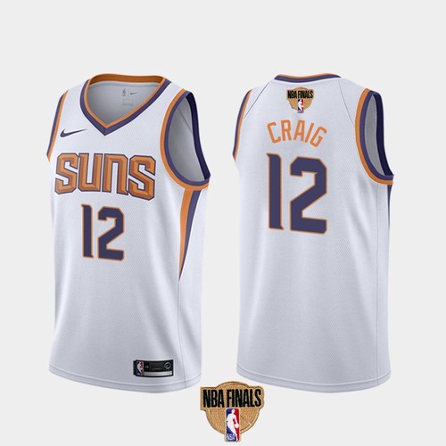Nike Phoenix Suns #12 Torrey Craig Youth 2021 NBA Finals Bound Swingman Association Edition Jersey White Youth