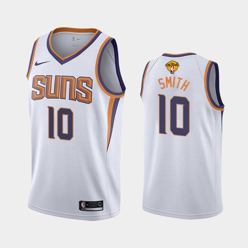 Nike Phoenix Suns #10 Jalen Smith Youth 2021 NBA Finals Bound Swingman Association Edition Jersey White Youth