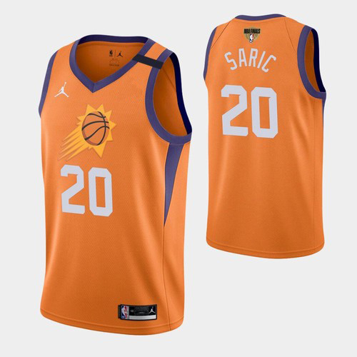 Phoenix Phoenix Suns #20 Dario Saric Youth 2021 NBA Finals Bound Statement Edition NBA Jersey Orange Youth