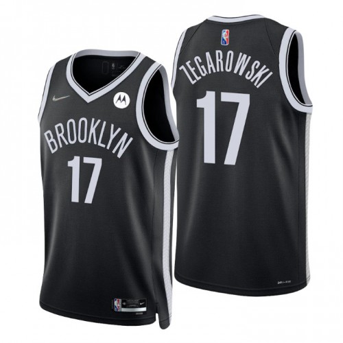 Nike Brooklyn Nets #17 Marcus Zegarowski Black Men’s 2021-22 NBA 75th Anniversary Diamond Swingman Jersey – Icon Edition Men’s