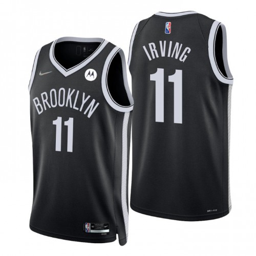 Nike Brooklyn Nets #11 Kyrie Irving Black Men’s 2021-22 NBA 75th Anniversary Diamond Swingman Jersey – Icon Edition Men’s