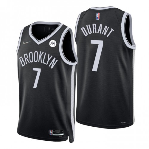 Nike Brooklyn Nets #7 Kevin Durant Black Men’s 2021-22 NBA 75th Anniversary Diamond Swingman Jersey – Icon Edition Men’s