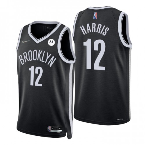 Nike Brooklyn Nets #12 Joe Harris Black Men’s 2021-22 NBA 75th Anniversary Diamond Swingman Jersey – Icon Edition Men’s