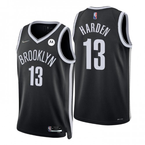 Nike Brooklyn Nets #13 James Harden Black Men’s 2021-22 NBA 75th Anniversary Diamond Swingman Jersey – Icon Edition Men’s