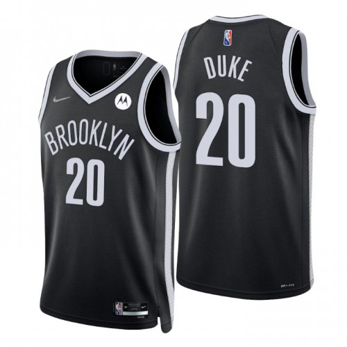 Nike Brooklyn Nets #20 David Duke Black Men’s 2021-22 NBA 75th Anniversary Diamond Swingman Jersey – Icon Edition Men’s