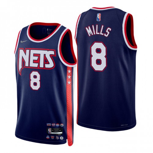 Brooklyn Brooklyn Nets #8 Patty Mills Men’s Nike Navy 2021/22 Swingman NBA Jersey – City Edition Men’s