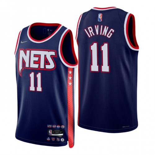 Brooklyn Brooklyn Nets #11 Kyrie Irving Men’s Nike Navy 2021/22 Swingman NBA Jersey – City Edition Men’s