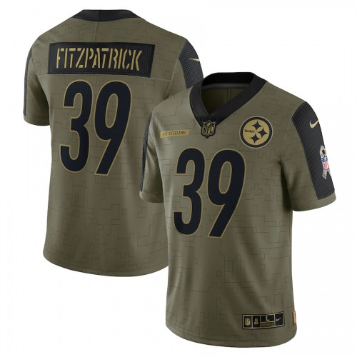 Pittsburgh Pittsburgh Steelers #39 Minkah Fitzpatrick Olive Nike 2021 Salute To Service Limited Player Jersey Men’s