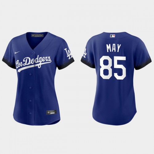 Los Angeles Los Angeles Dodgers #85 Dustin May Nike Women’s 2021 City Connect MLB Jersey Royal Womens