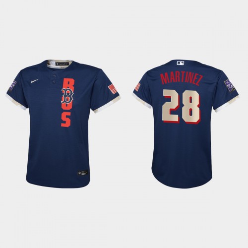 Boston Boston Red Sox #28 J.D. Martinez Youth 2021 Mlb All Star Game Navy Jersey Youth