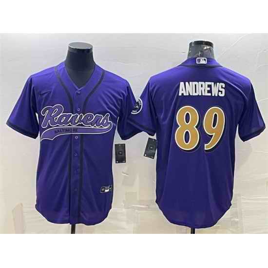 Men Baltimore Ravens #89 Mark Andrews Purple Color Rush Limited Jersey