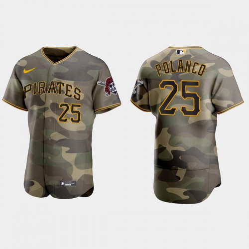 Pittsburgh Pittsburgh Pirates #25 Gregory Polanco Men’s Nike 2021 Armed Forces Day Authentic MLB Jersey -Camo Men’s