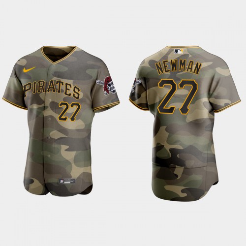 Pittsburgh Pittsburgh Pirates #27 Kevin Newman Men’s Nike 2021 Armed Forces Day Authentic MLB Jersey -Camo Men’s