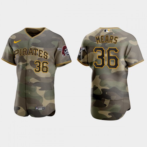 Pittsburgh Pittsburgh Pirates #36 Nick Mears Men’s Nike 2021 Armed Forces Day Authentic MLB Jersey -Camo Men’s
