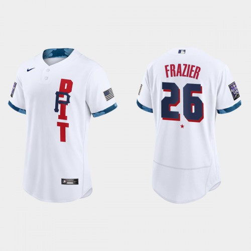 Pittsburgh Pittsburgh Pirates #26 Adam Frazier 2021 Mlb All Star Game Authentic White Jersey Men’s