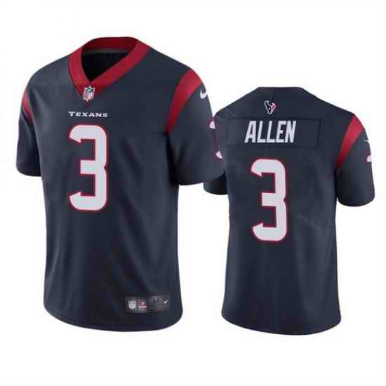 Men Houston Texans #3 Kyle Allen Navy Vapor Untouchable Limited Stitched Jersey