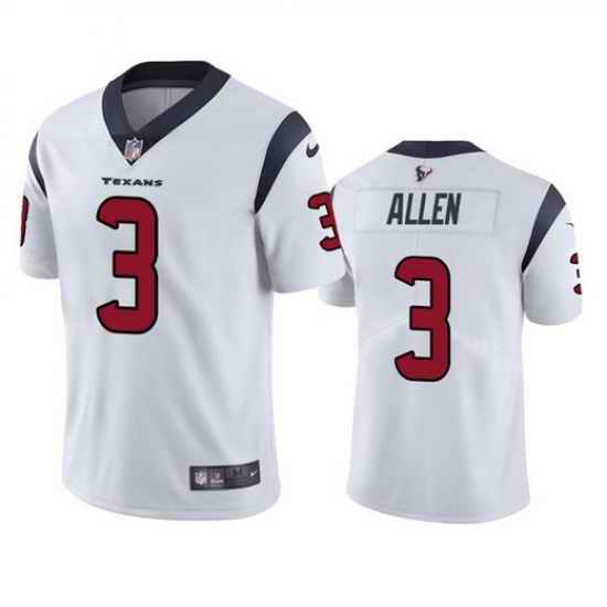 Men Houston Texans #3 Kyle Allen White Vapor Untouchable Limited Stitched Jersey